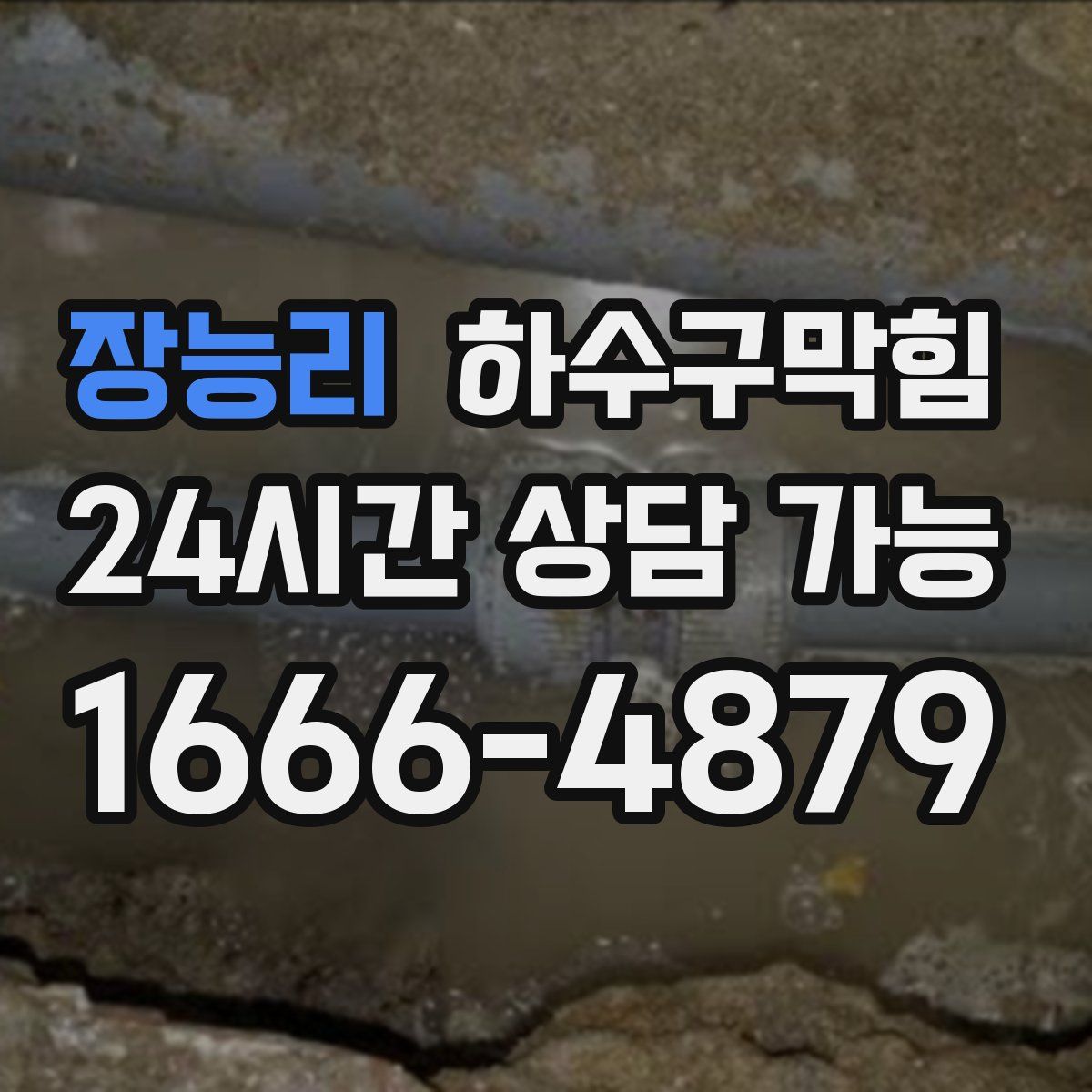 장능리 하수구막힘