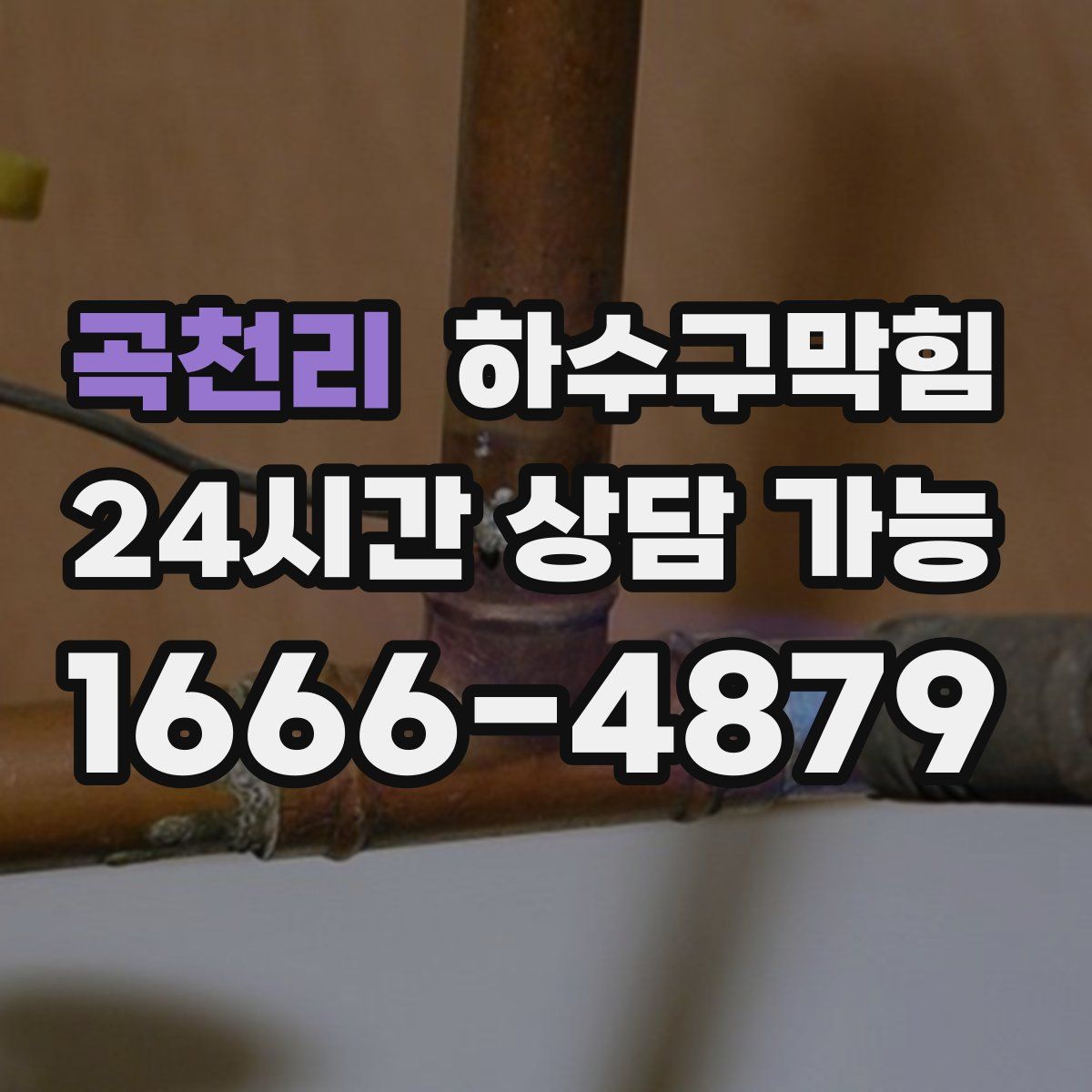 곡천리 하수구막힘