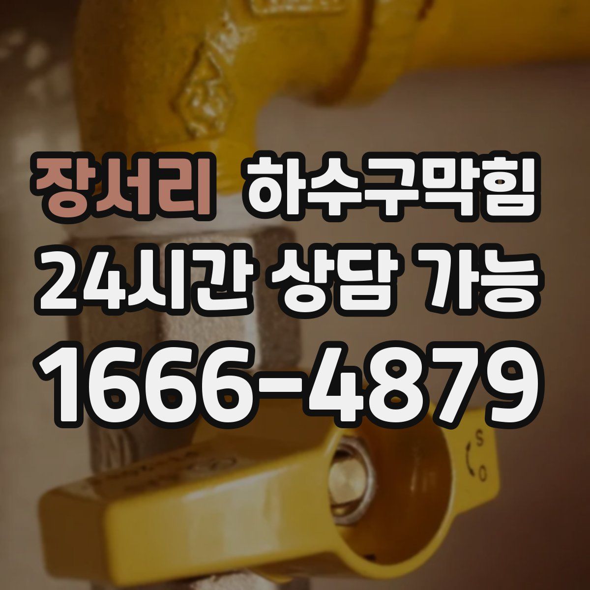 장서리 하수구막힘