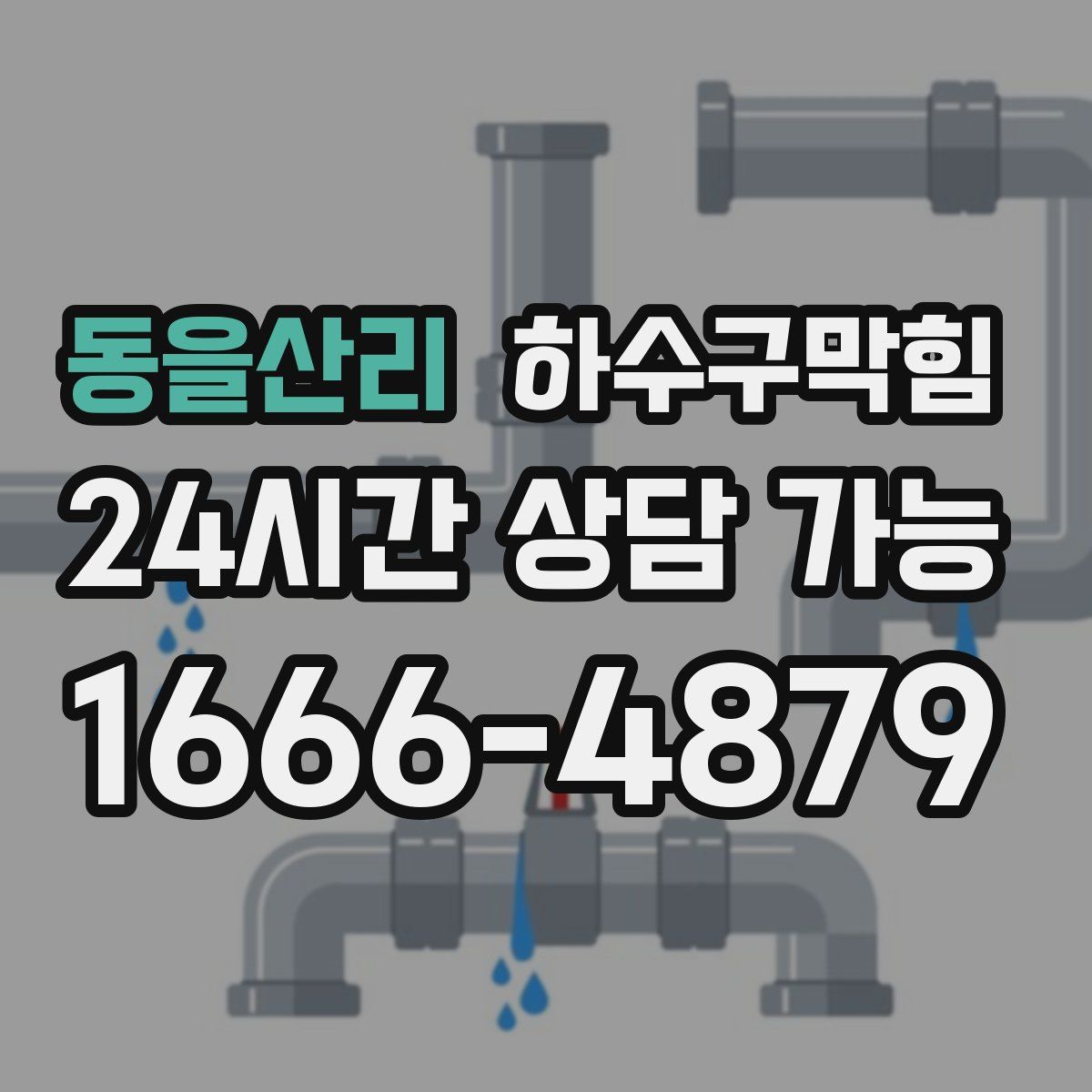 동을산리 하수구막힘