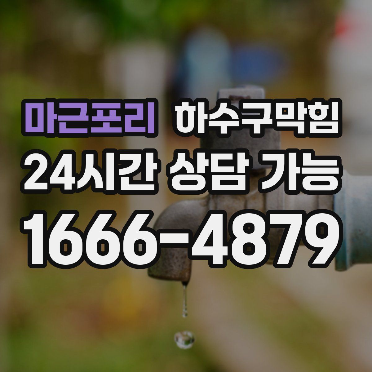 마근포리 하수구막힘