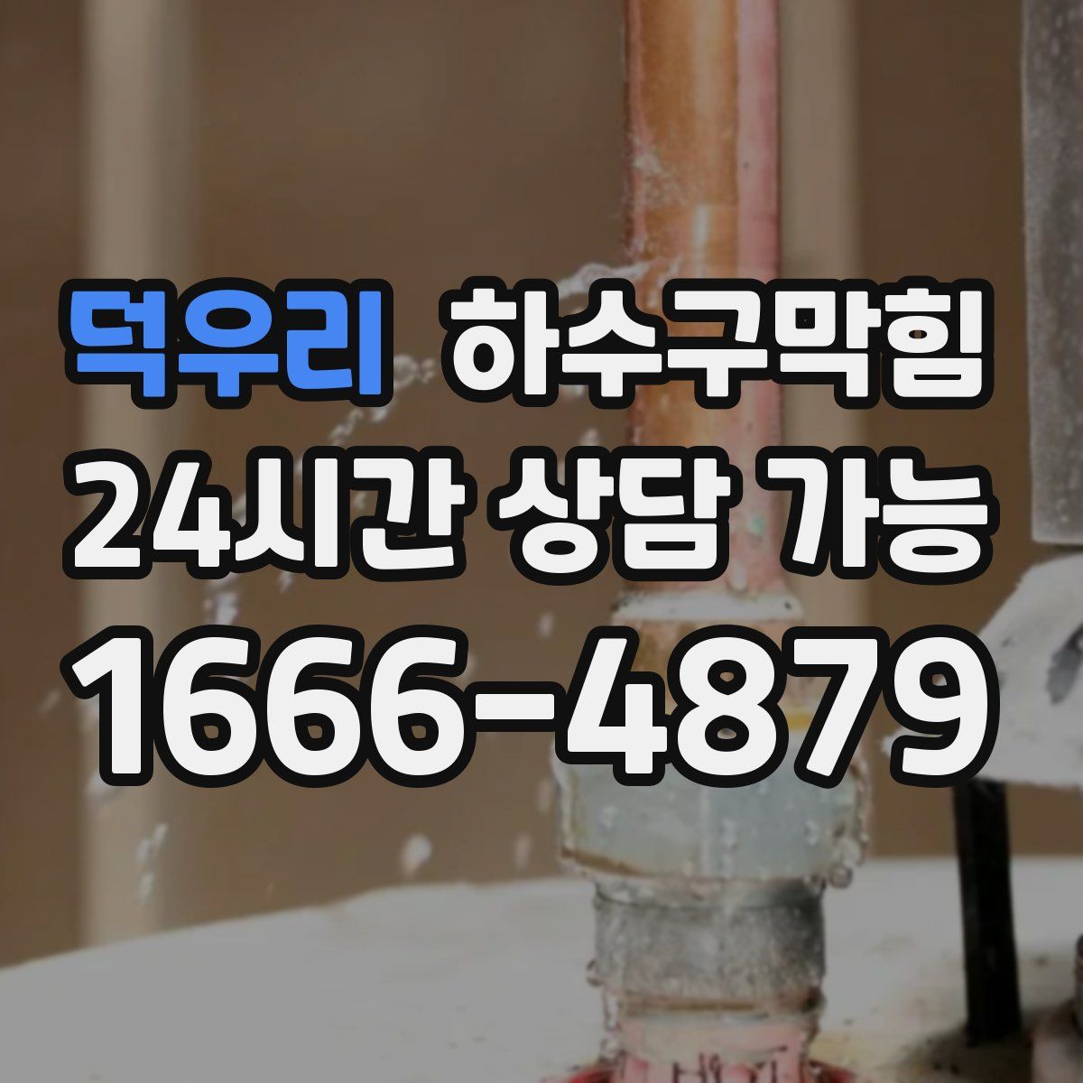 덕우리 하수구막힘