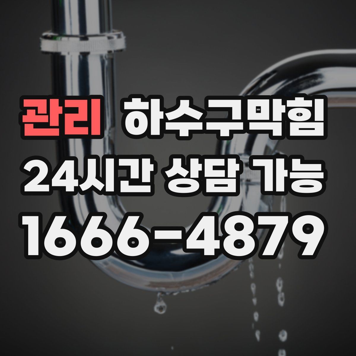 관리 하수구막힘