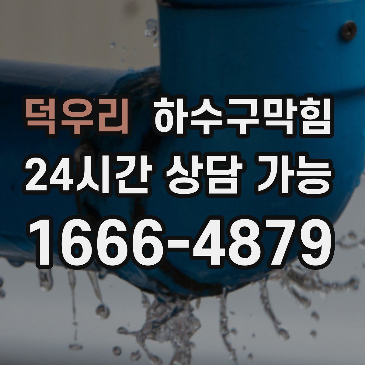 덕우리 하수구막힘