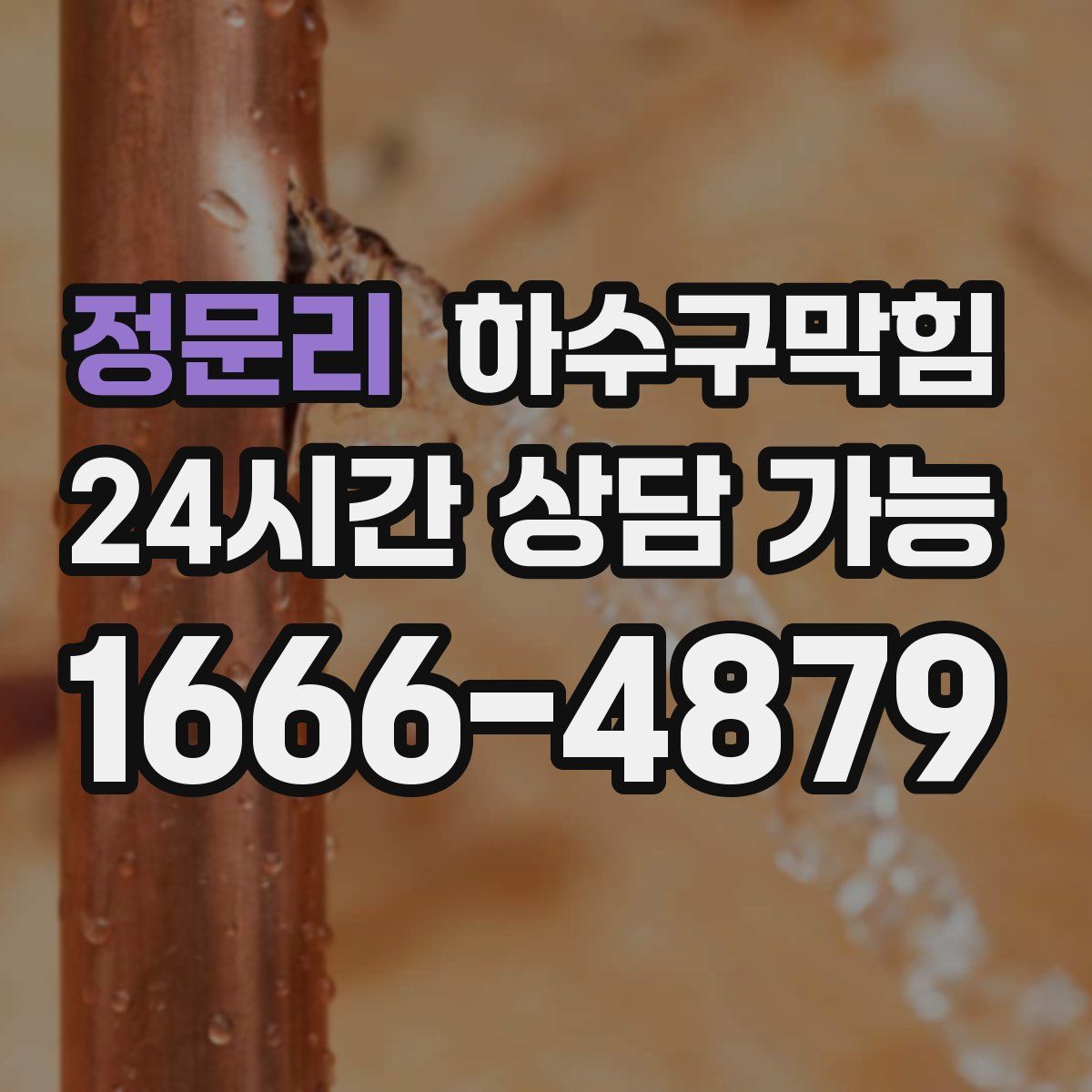 정문리 하수구막힘