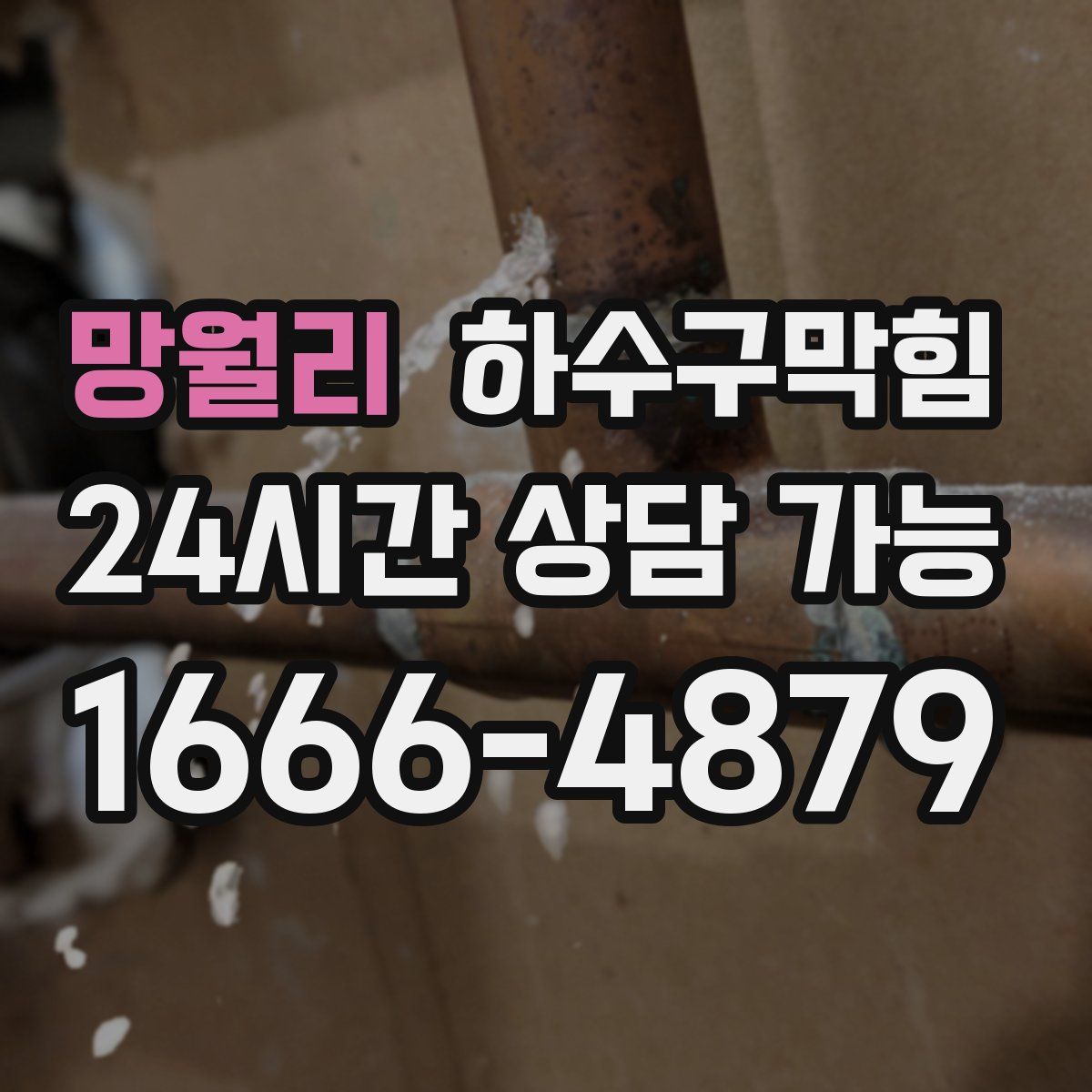 망월리 하수구막힘