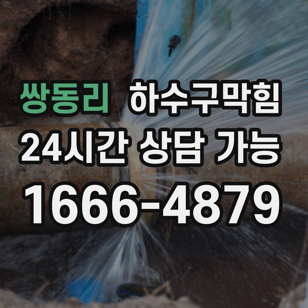 쌍동리 하수구막힘