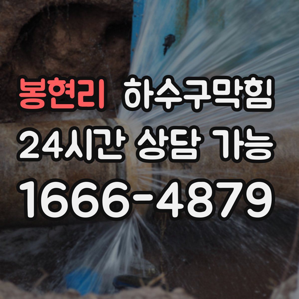 봉현리 하수구막힘