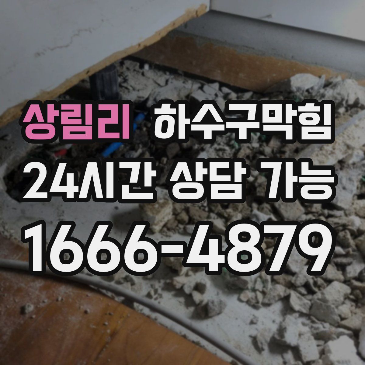 상림리 하수구막힘