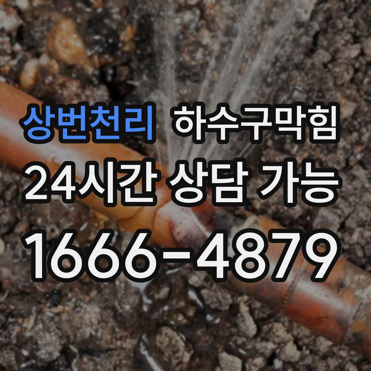 상번천리 하수구막힘