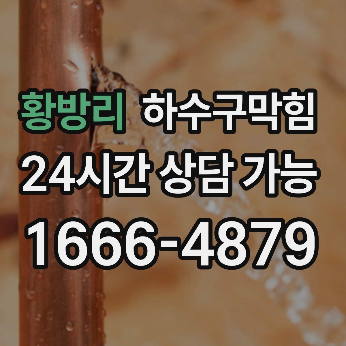 황방리 하수구막힘