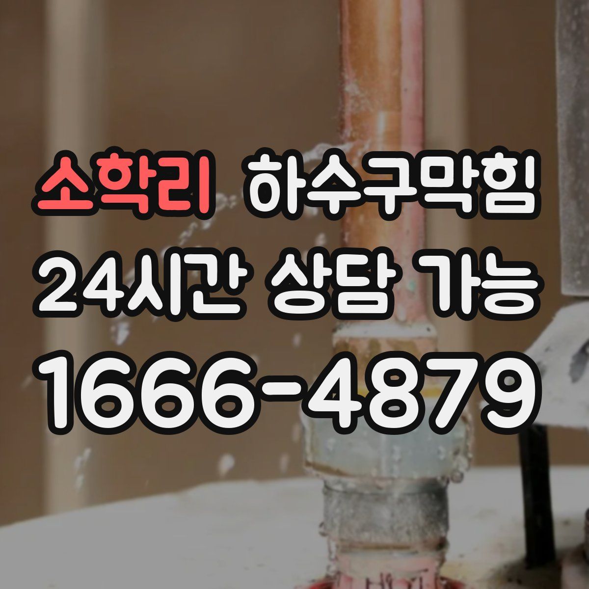 소학리 하수구막힘