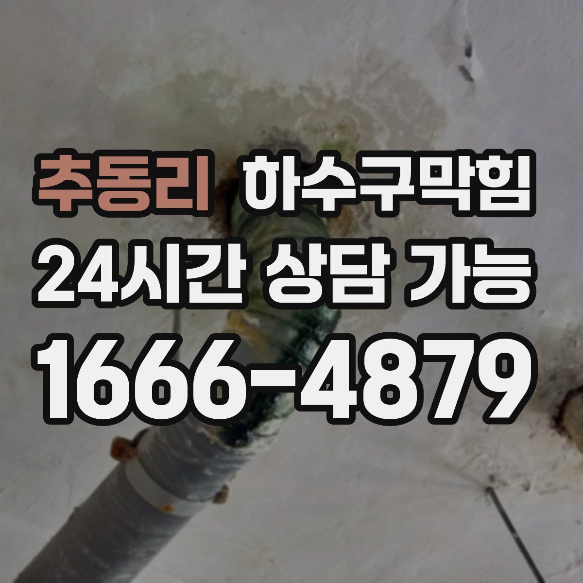 추동리 하수구막힘