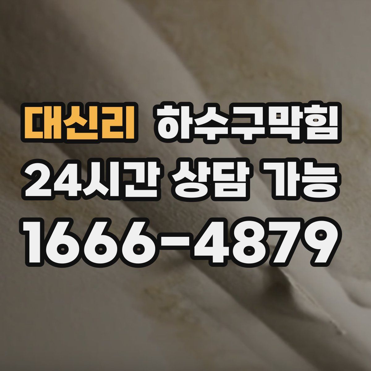 대신리 하수구막힘