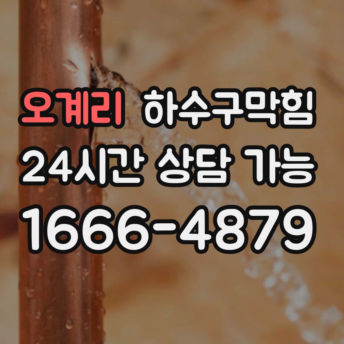 오계리 하수구막힘