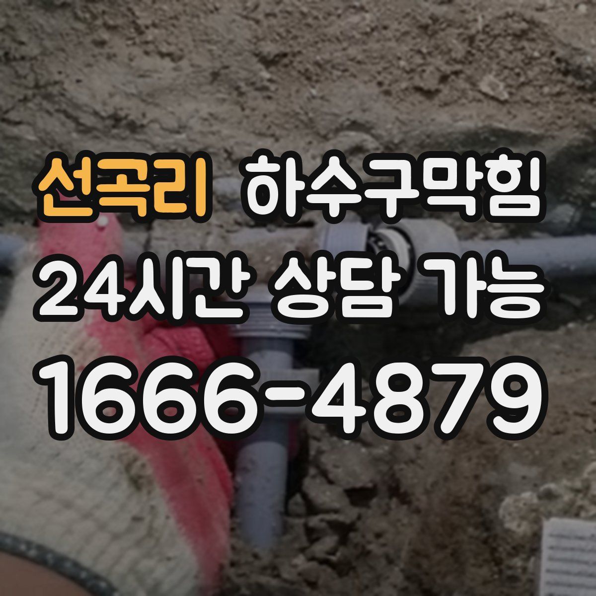 선곡리 하수구막힘