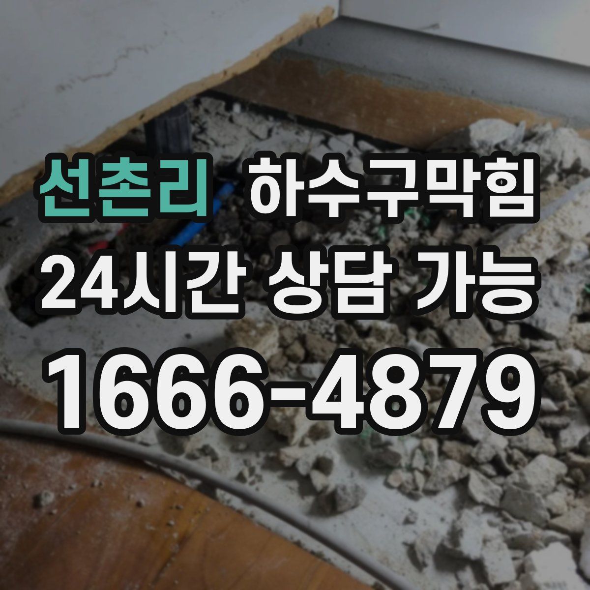 선촌리 하수구막힘