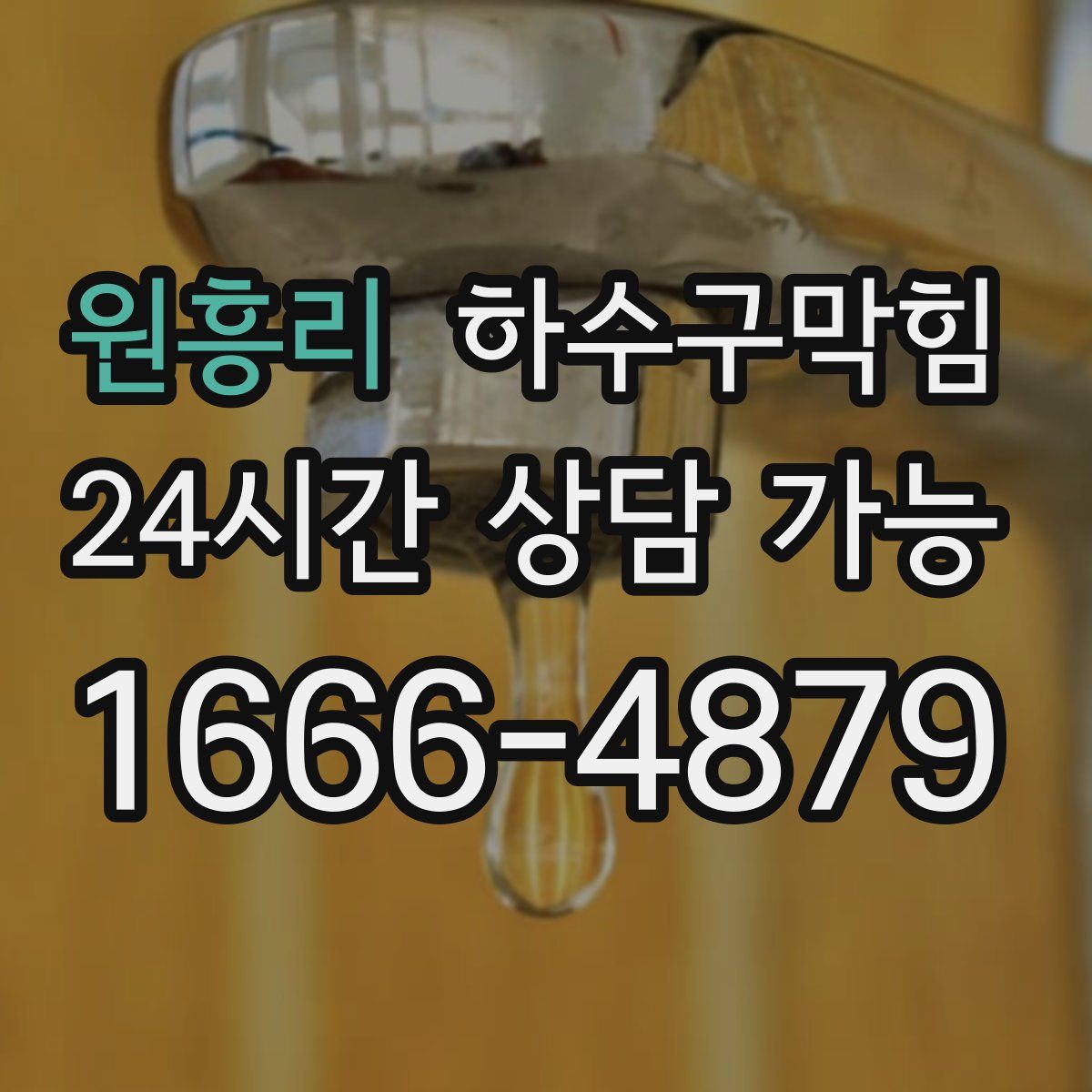 원흥리 하수구막힘