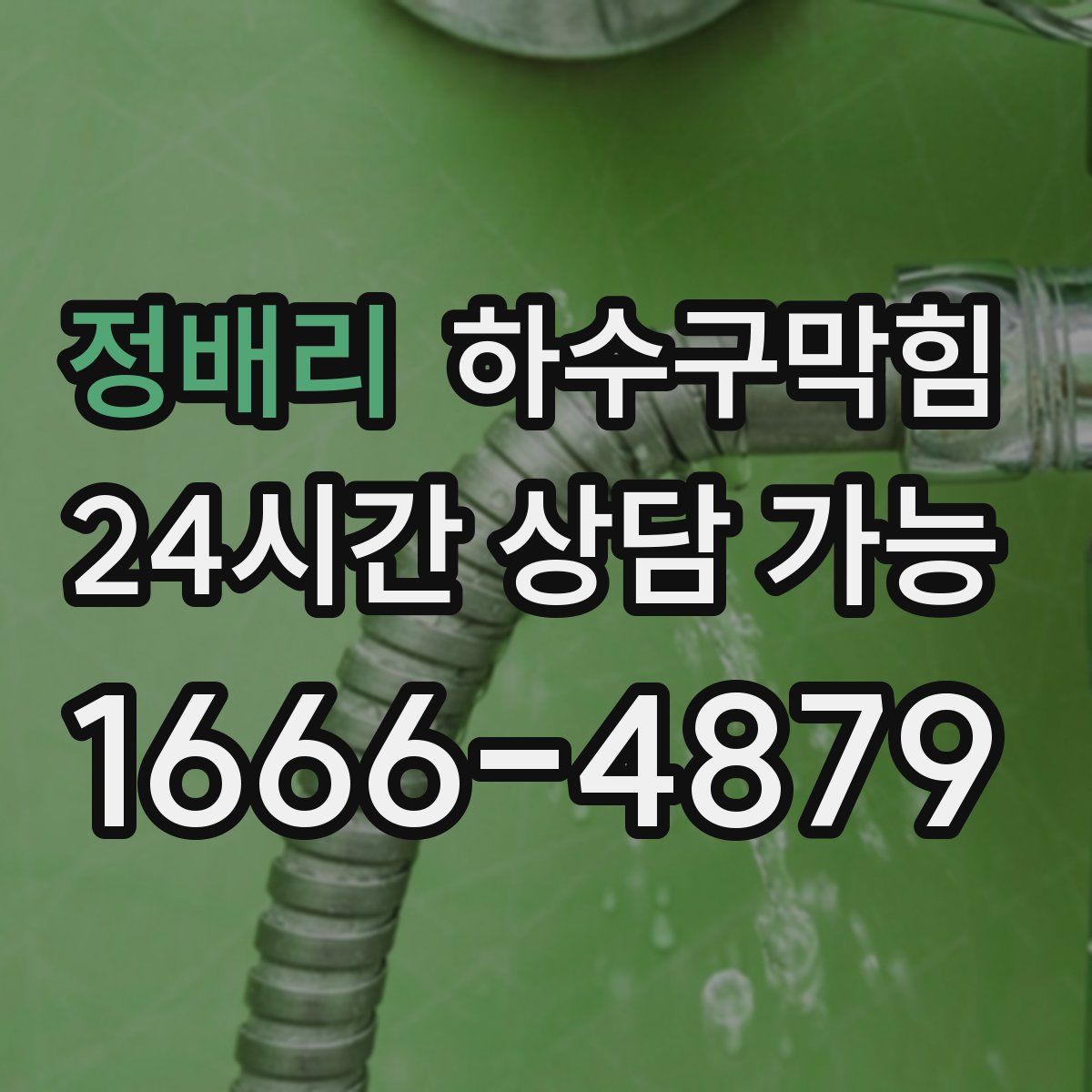 정배리 하수구막힘