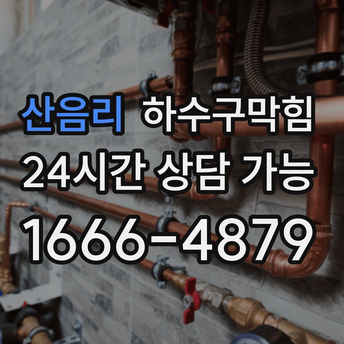 산음리 하수구막힘