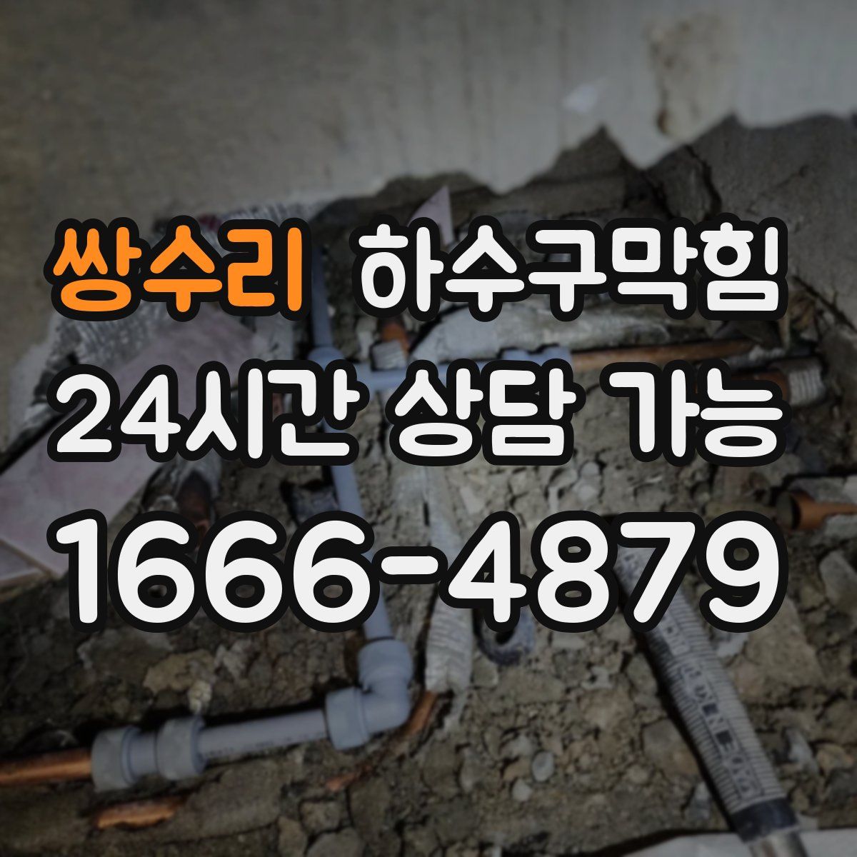 쌍수리 하수구막힘