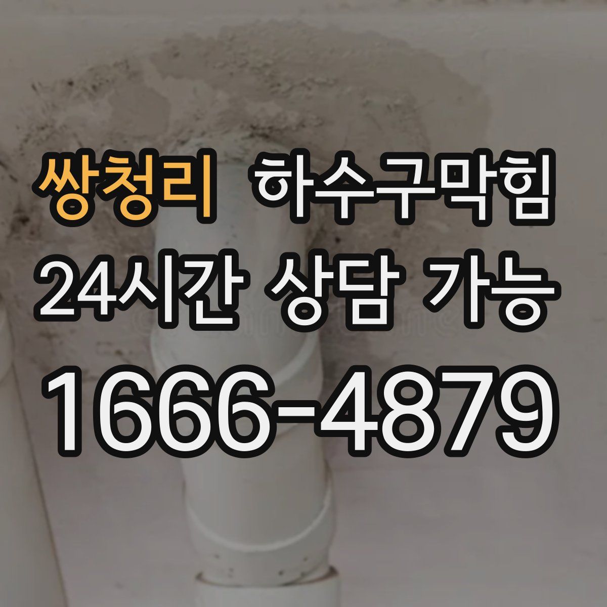 쌍청리 하수구막힘