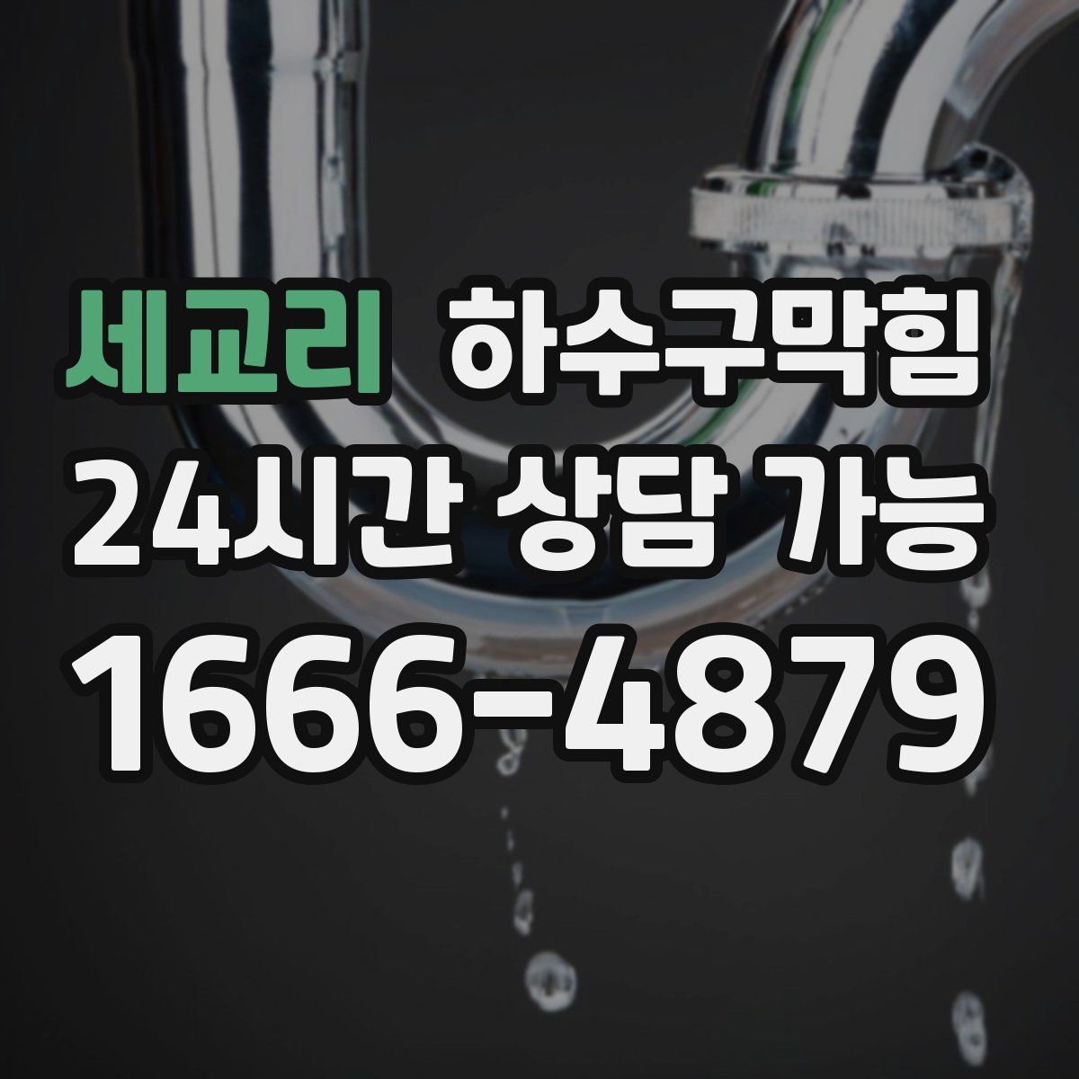 세교리 하수구막힘