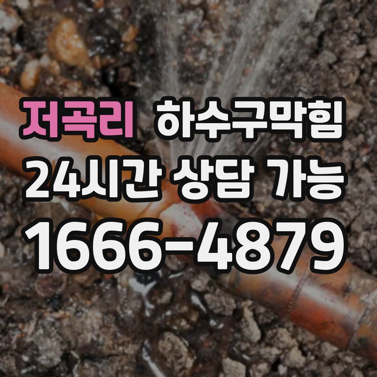 저곡리 하수구막힘