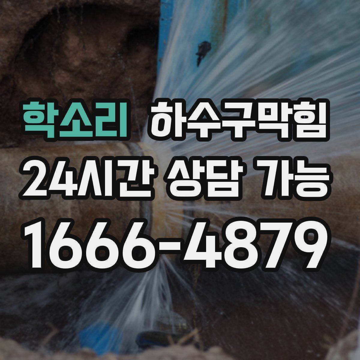 학소리 하수구막힘