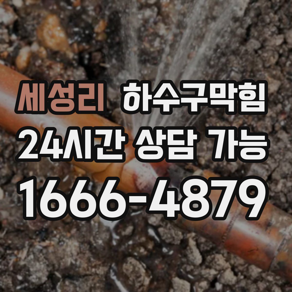 세성리 하수구막힘