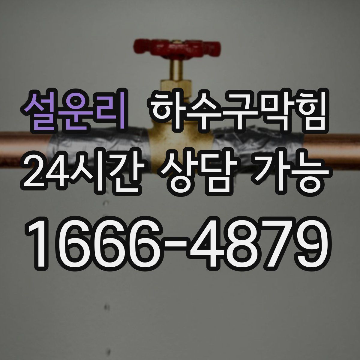 설운리 하수구막힘