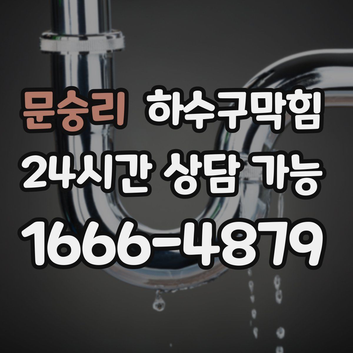 문숭리 하수구막힘