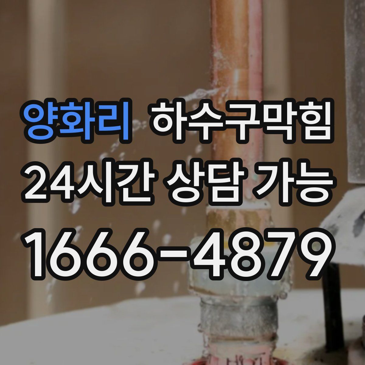 양화리 하수구막힘