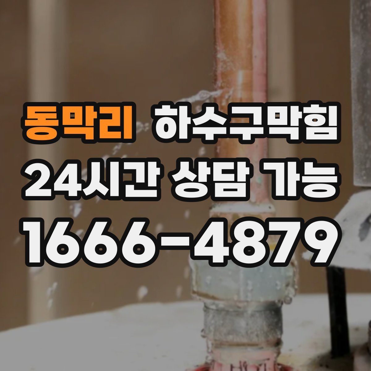 동막리 하수구막힘