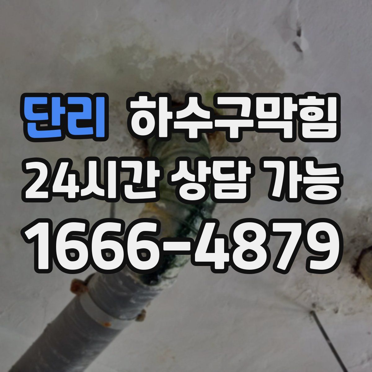 단리 하수구막힘