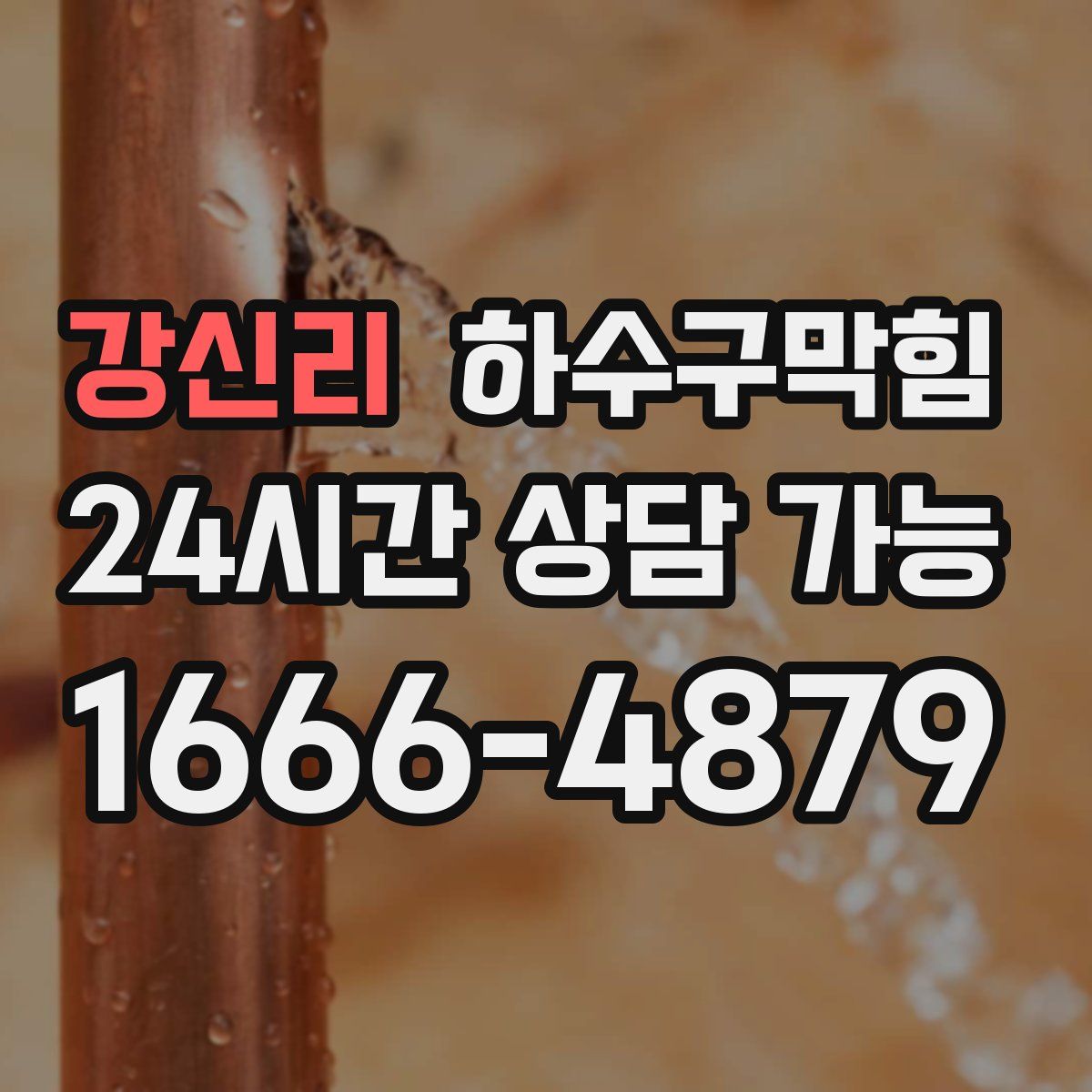 강신리 하수구막힘