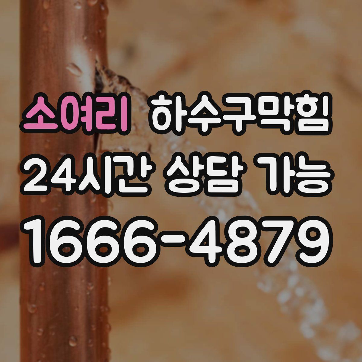 소여리 하수구막힘