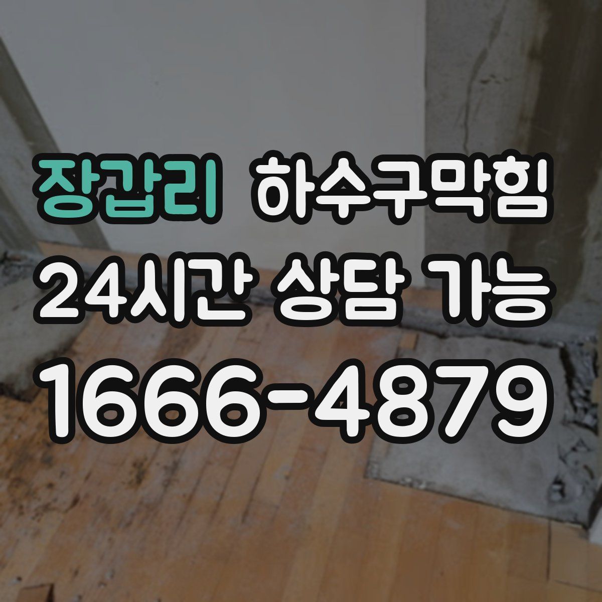 장갑리 하수구막힘