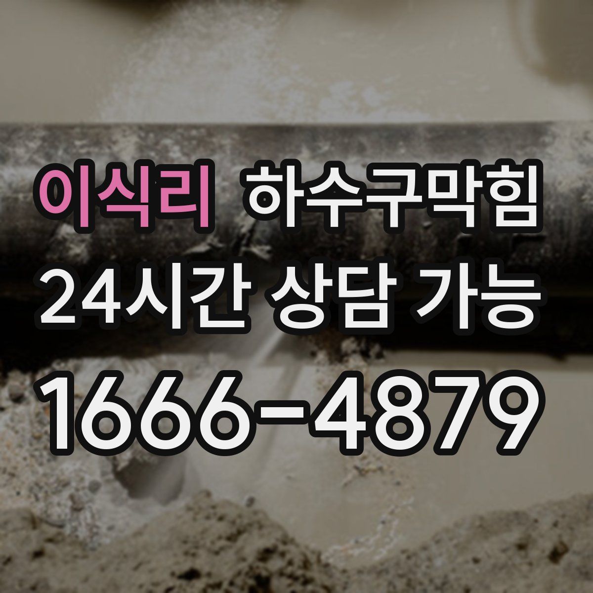 이식리 하수구막힘