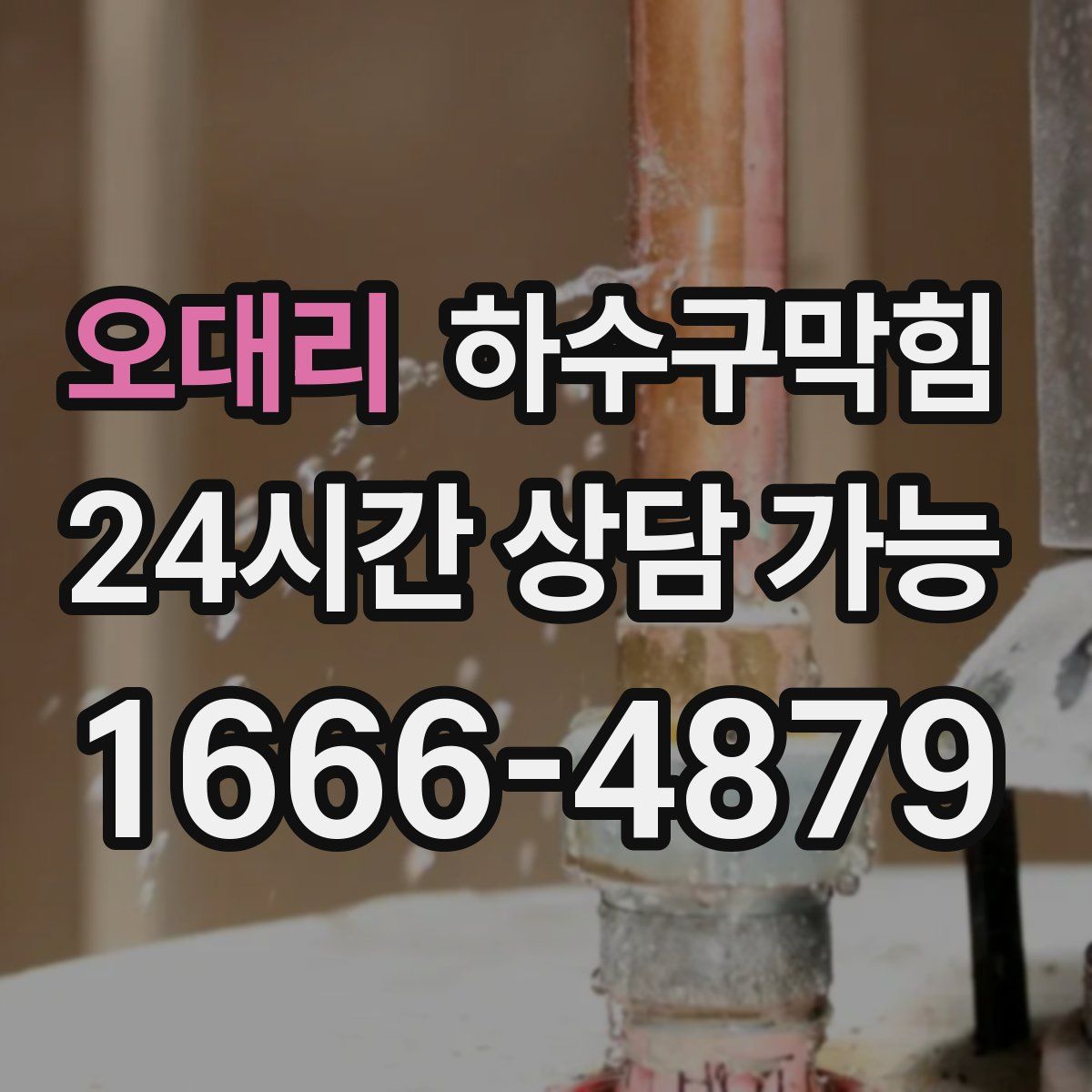 오대리 하수구막힘