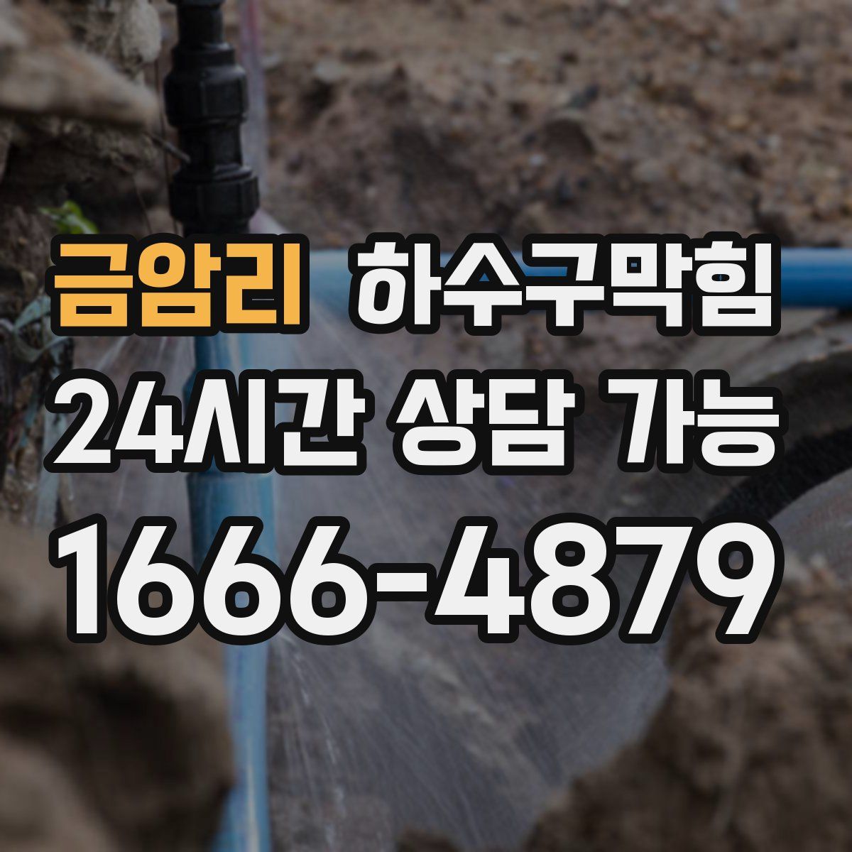 금암리 하수구막힘