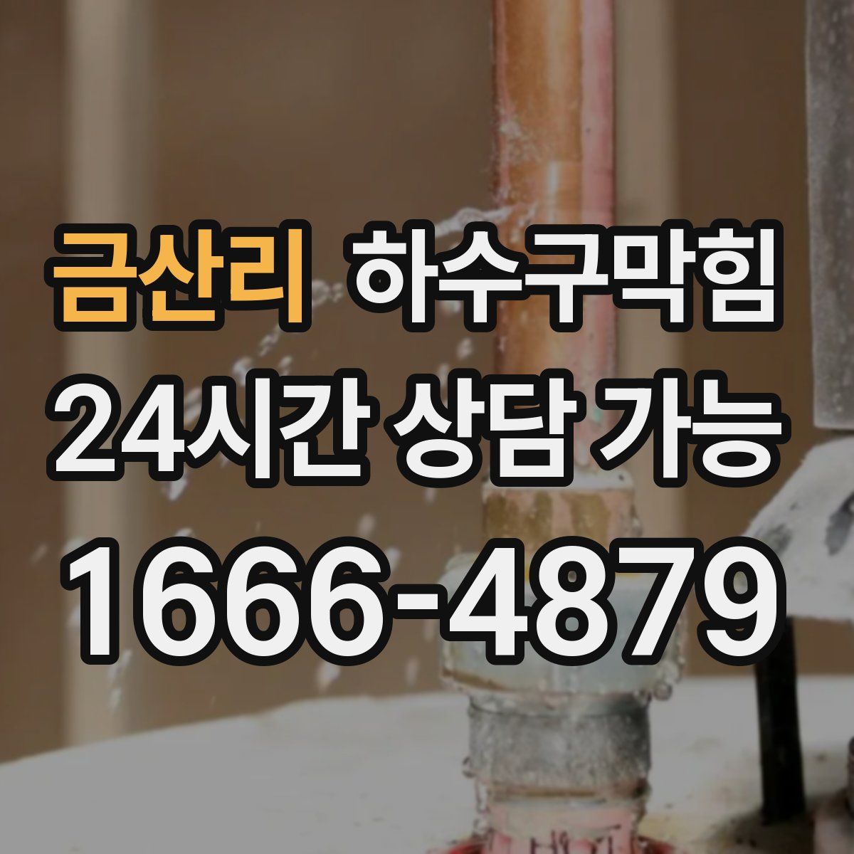 금산리 하수구막힘