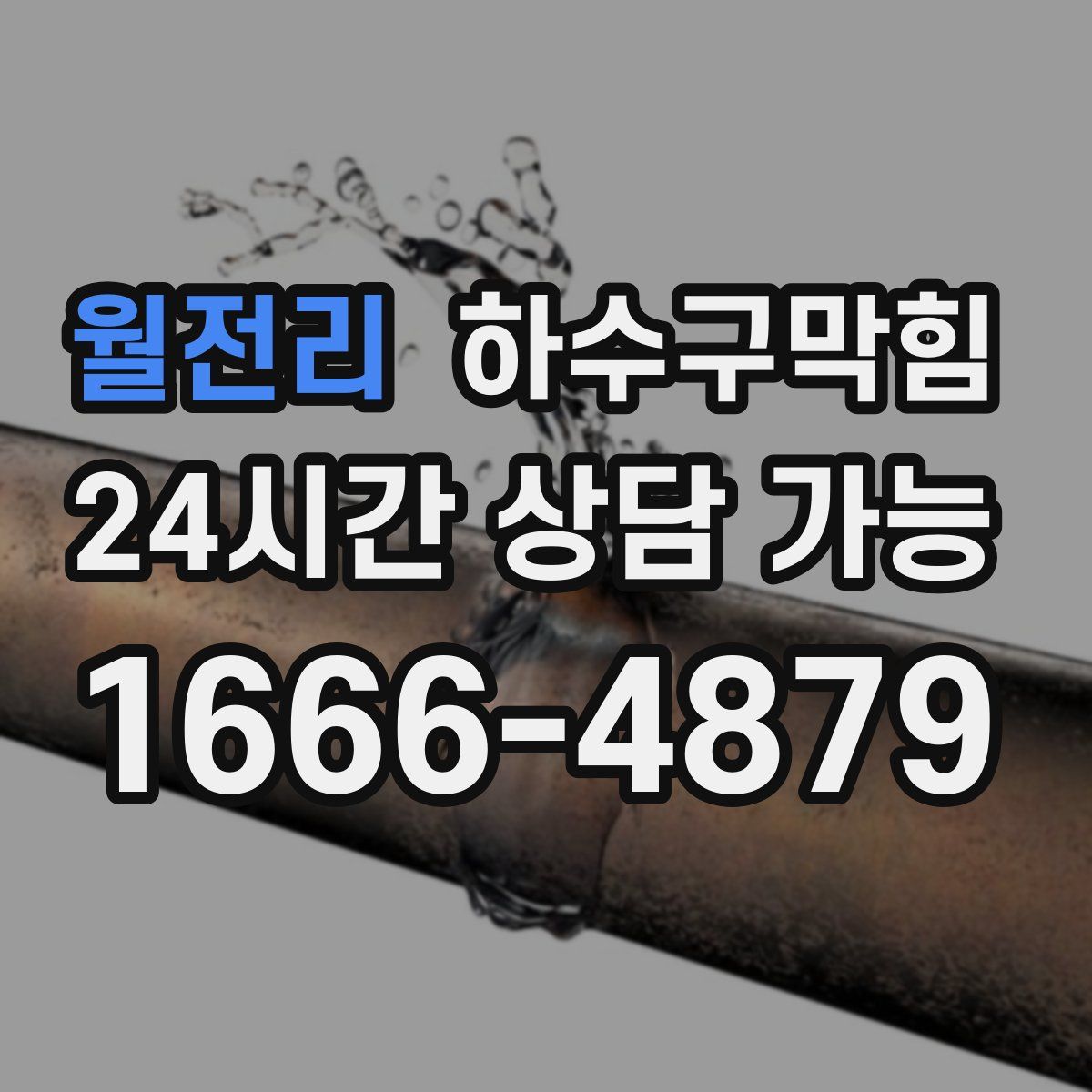 월전리 하수구막힘