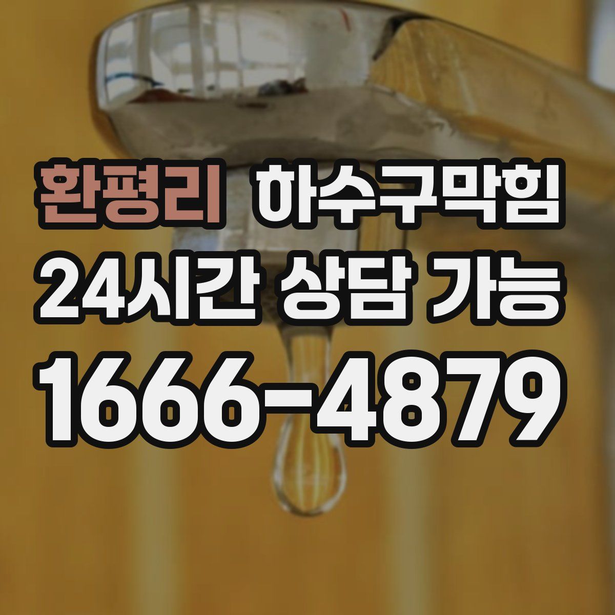 환평리 하수구막힘