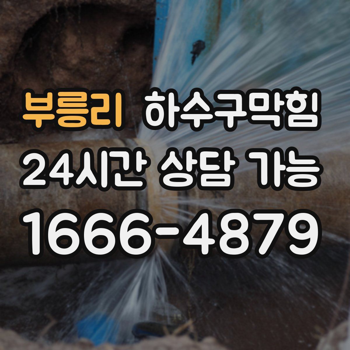 부릉리 하수구막힘