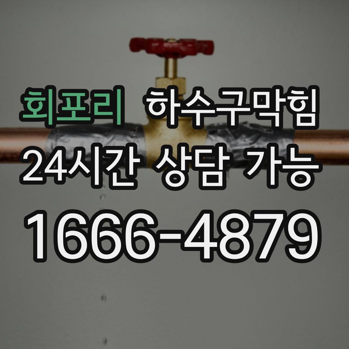 회포리 하수구막힘