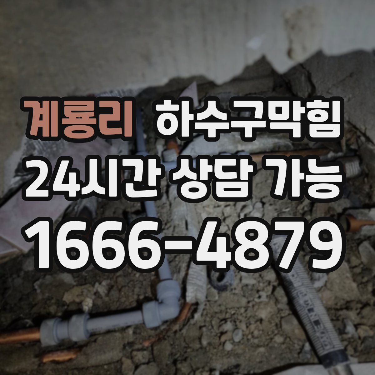 계룡리 하수구막힘