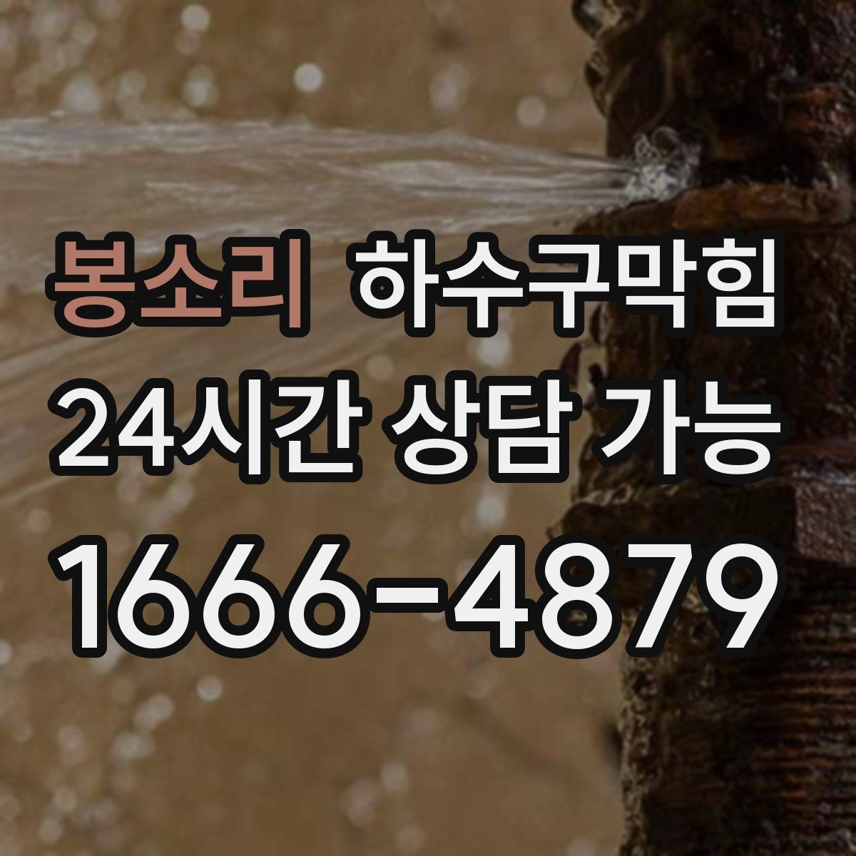 봉소리 하수구막힘