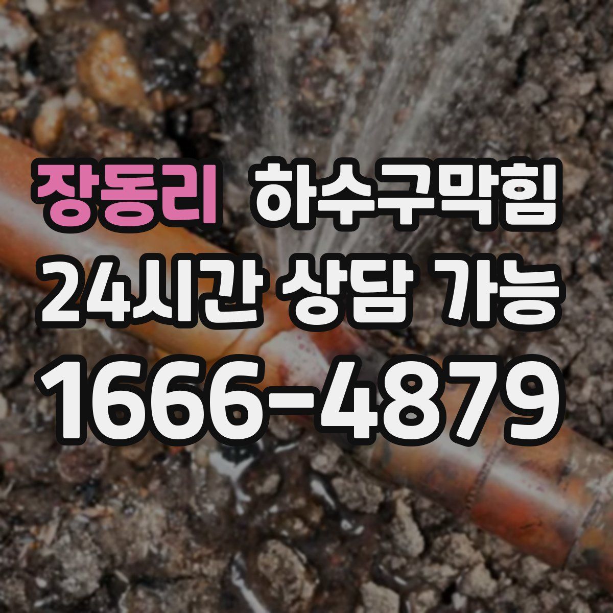 장동리 하수구막힘