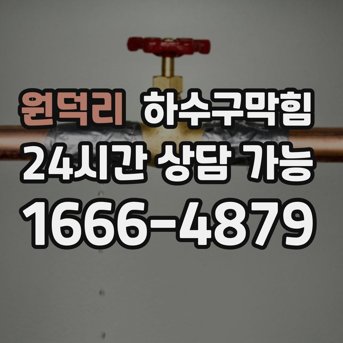원덕리 하수구막힘